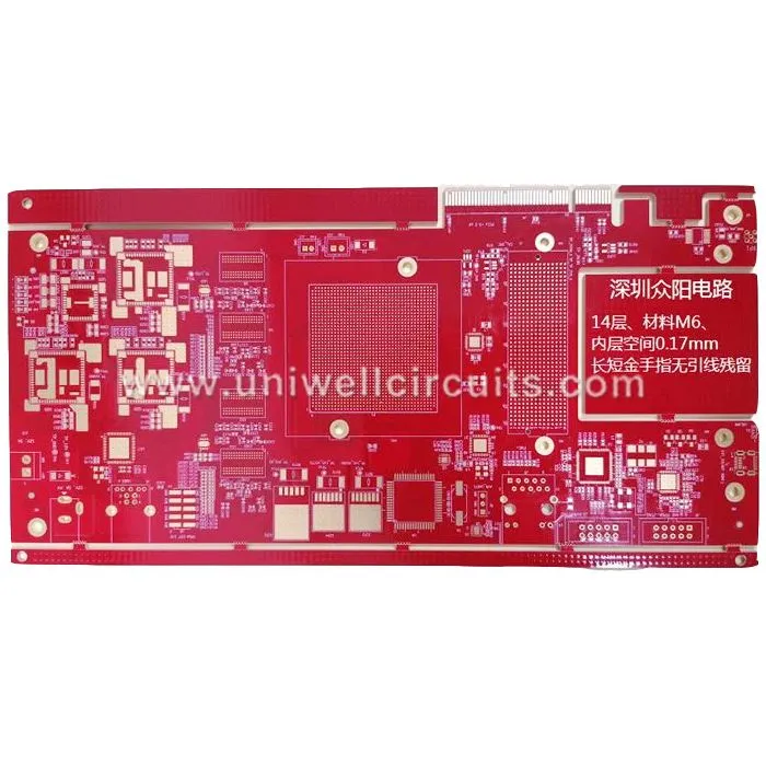 14-kouch M6 Materyèl Circuit Board