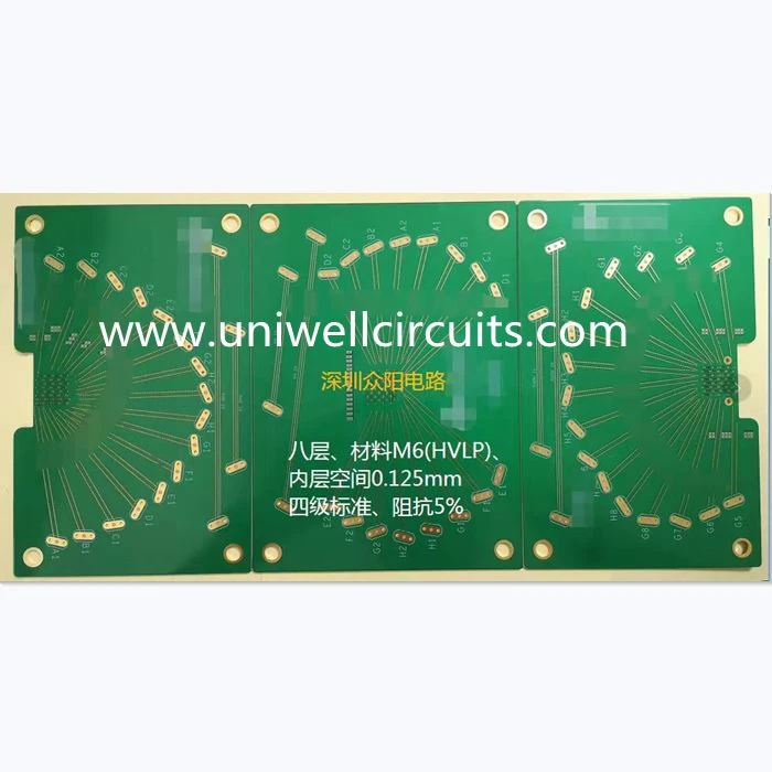 Uniwell sikui 8 kouch M6 materyèl HVLP sikwi tablo